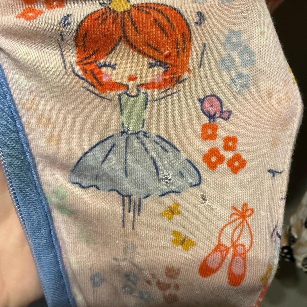 Little Sleepies Prima Ballerina Zippy Size 6-12 Month - Picture 5 of 9